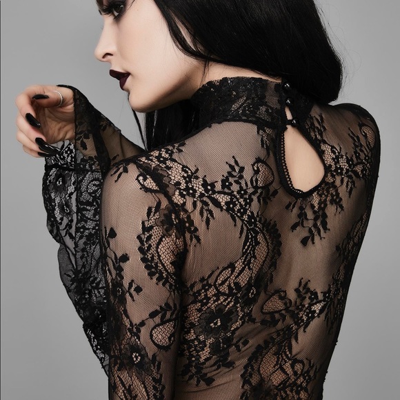 WIDOW - WITCHING HOUR LACE BODYSUIT - S - Picture 4 of 6